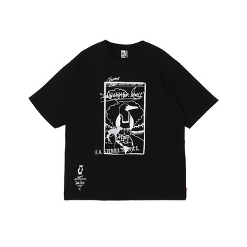 CHUMS 守矢努 Old Booby T-Shirt 男 短袖上衣 黑色 CH012791K001