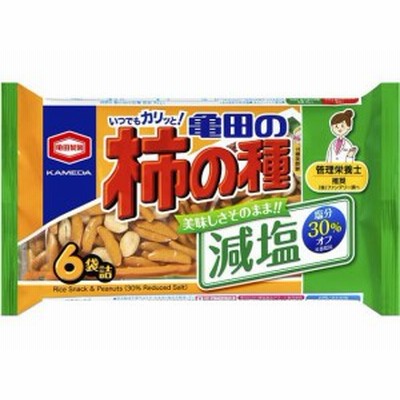 亀田の柿の種 減塩 6袋 亀田製菓