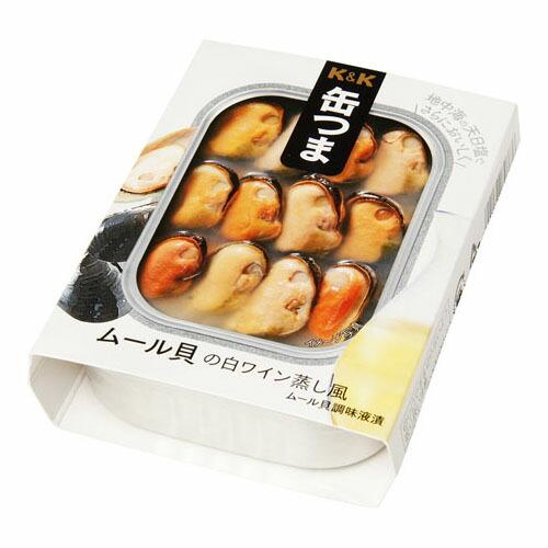 国分 KK 缶つま ムール貝の白ワイン蒸し風 95g ×6 メーカー直送