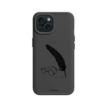 iPhone 15 SolidX 黑 - 哈利波特 Harry Potter - 羽毛筆和眼鏡
