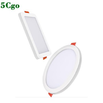 5Cgo【含稅】led超薄筒燈5w樓梯8W服裝店高亮商用20W電視牆嵌入式嵌燈方形圓形孔燈射燈t613612228283