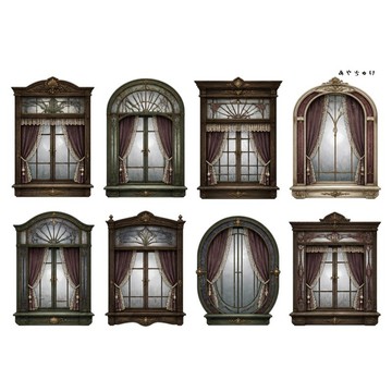 【9 月新品】20-150-0208 裁切紙 幻想復古浪漫喫茶