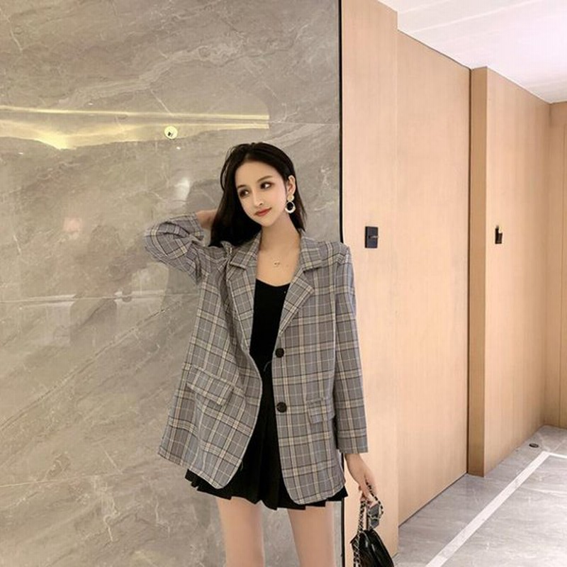 テーラードジャケット レディース 長袖 アウター 春 ファッション チェック柄 大人 おしゃれ きれいめ スーツジャケット カジュアル コーデ 秋 通販 Lineポイント最大0 5 Get Lineショッピング