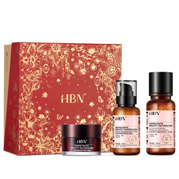 【HBN】早C晚A水乳經典禮盒組 (特證版發光水+雙A乳)