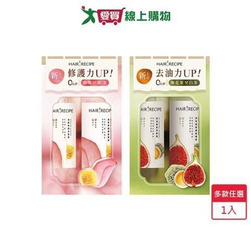 Hair Recipe 髮的食譜洗髮露510g+護髮510g促銷組(玫瑰蜜茶/無花果白茶)【愛買】