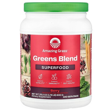 Amazing Grass, 綠色 Superfood，漿果，28.2 盎司（800 克）