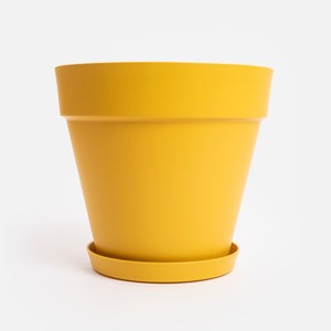 elho loft urban 圓盆 30cm 芥末黃