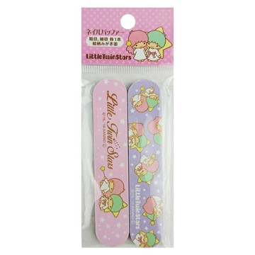 Sanrio 三麗鷗 雙子星 指甲銼刀  粉色 + 紫色  1包