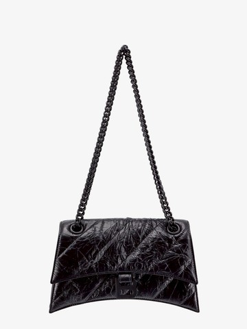 Matelassé leather shoulder bag with frontal monogram - BALENCIAGA - gender_Woman