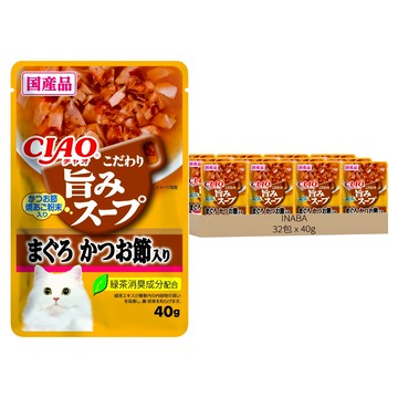INABA CIAO 啾嚕 餐包  IC-354 鮪魚 + 柴魚片  40g  32包