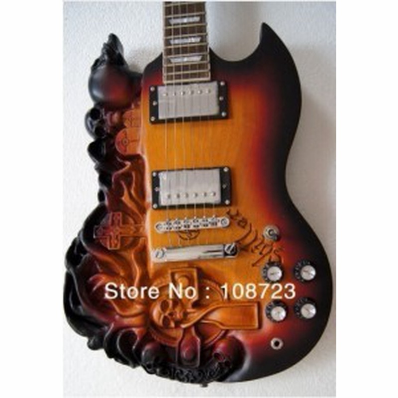初心者向けエレキギター 39インチ 手作り 彫刻 美しい スカルデザイン ドクロ 骸骨 メープル アッシュボディ 通販 Lineポイント最大1 0 Get Lineショッピング