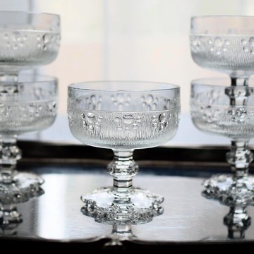 1970年代義大利 Masserini Barocco 高腳玻璃杯