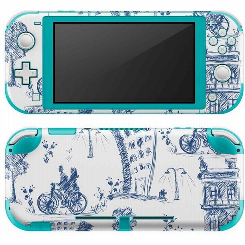 Igsticker Nintendo Switch Lite 専用 デザインスキンシール 全面 任天堂 専用 ニンテンドー スイッチ ライト イラスト 自転車 青 ブルー 通販 Lineポイント最大get Lineショッピング