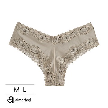 aimerfeel 蕾絲花邊 半臀內褲2 -953922-MO