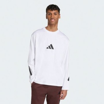Adidas 愛迪達 M Z.n.e. Ls Tee KE4903 男 長袖上衣 休閒長袖 白 亞版