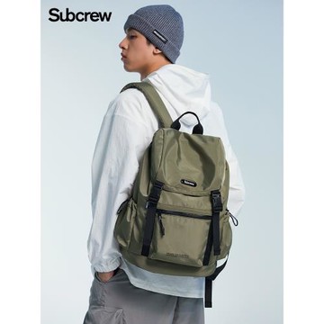 Subcrew潮牌高中大學生書包男士電腦背包休閑大容量旅行雙肩包女
