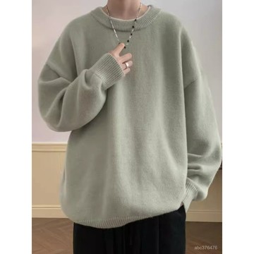 常規款毛衣男春秋款寬鬆慵懶風高級日系復古內搭打底針織衫潮牌