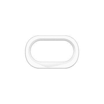 iPhone XS Max 手機殼鏡頭框 白色