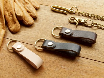 超厚實真皮鑰匙圈 (客製化刻印/禮盒包裝)