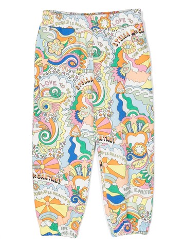 Stella McCartney Kids - Love To Dream print leggings - kids - Organic Cotton - 14+ - White