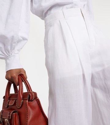 Chloé Ramie wide-leg pants
