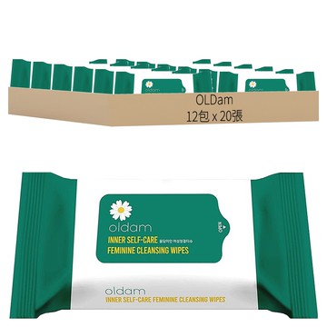 OLDam 女性護理濕紙巾 - 便攜式  60g  1入  12包