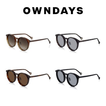 OWNDAYS 個性圓形墨鏡 SUN8009B-3S