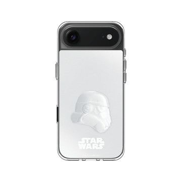iPhone Air Clear Case（相機按鈕） 透明 - 迪士尼-星際大戰 Star Wars - 風暴兵-全白設計
