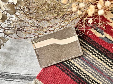 山羊皮2+1咭位咭片套 好好縫 皮革DIY材料包 卡片套 法國 簡約