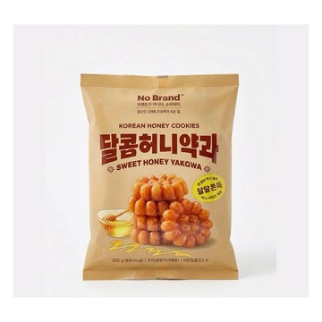 🇰🇷韓國 No Brand 甜蜜蜂蜜藥果 200g｜迷你藥菓 傳統韓菓 蜂蜜點心 韓國零食 年糕餅乾 追劇零嘴