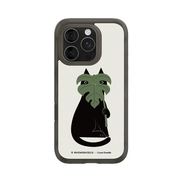 iPhone 16 Pro AirX 本質黑 - ilovedoodle (Lim Heng Swee) - Cat and Plant - 龜背芋
