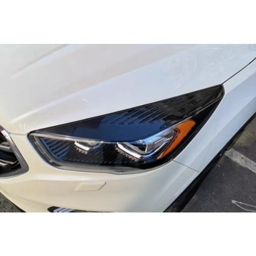 ~歐力斯~福特 FORD 17-19年 小改款 KUGA 大燈眉 大燈飾條 前燈眉 燈眉 碳纖維紋 烤漆黑