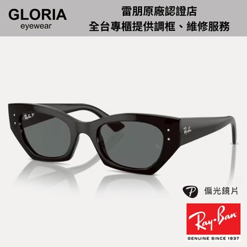 Ray Ban｜ RB4430F-667781幾何形膠框偏光太陽眼鏡【葛洛麗雅眼鏡】