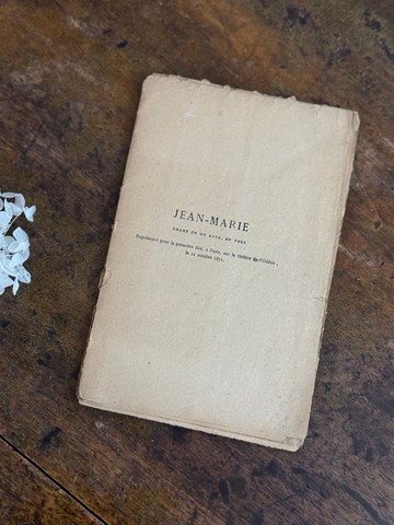 50144-珍稀1871年法國戲劇書籍Jean-Marie—André Theuriet