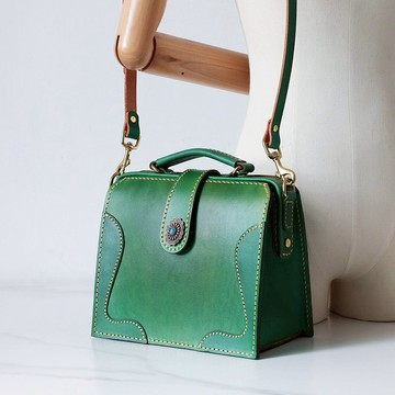 【切線派】复古公文医生包斜挎包 小方包女包大号