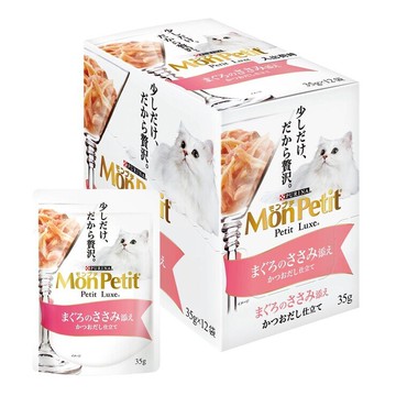 Mon Petit 貓倍麗 極上餐包 鮮鮪嫩雞 35公克 X 12入 (兩組)
