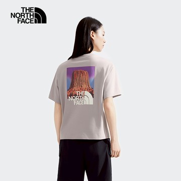 女款灰色大尺寸印花短袖T恤｜8DCB1OA