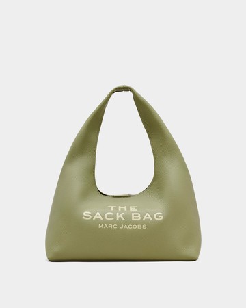 MARC JACOBS SACK 大型皮革手袋 - 蘆葦綠