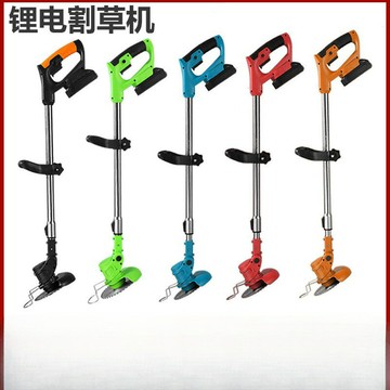 多功能割草機 除草打草剪草機 草坪機 家用農用園藝工具款鋰電割草機多功能小型家用手持打草機充電鋤草園林修剪除草