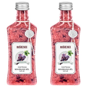 BOEMI 愛情的滋味 黑葡萄沐浴鹽 320g 奢華香氛 溫和去角質  2瓶