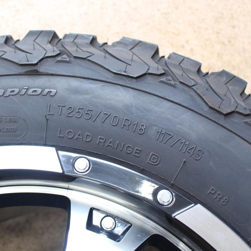 JEEP ジープ ラングラー JK JL等 MKW MK-46 18インチ 8.5J+53 PCD127 BFグッドリッチ KO2 255/70R18  バリ溝 タイヤ ホイール 4本SET | LINEショッピング