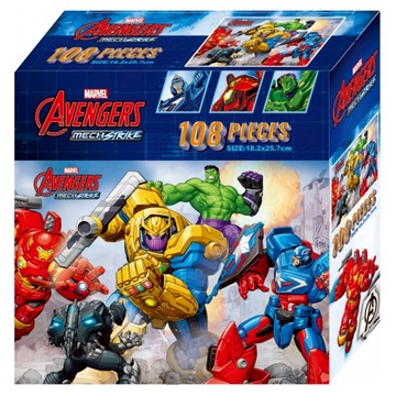 復仇者聯盟 機械大戰拼圖  108片  1盒