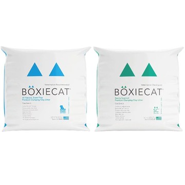 BOXIECAT博識貓無粉塵天然黏土貓砂 原味/綠芬 28LB/12.7kg