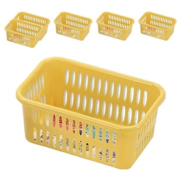 GIMI 吉米 小樂籃 Set 6個 藍粉黃綠  23 x 15 x 10.3cm  顏色隨機  1組