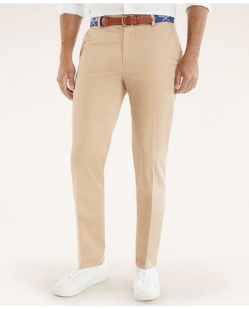 Brooks Brothers Men's Slim Fit Stretch Cotton Advantage Chino Pants | Dark Khaki | Size 36 32