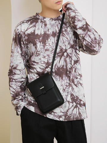 扎染設計圓領長袖上衣