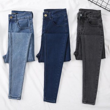 高腰牛仔褲女小腳秋初秋2026新款牛仔褲顯瘦顯高緊身百搭褲子