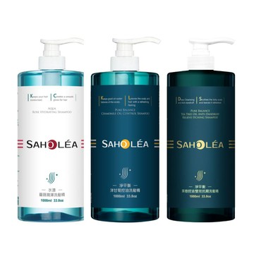 SAHOLEA 加大版 經典系列 洗沐護1000ml_任選3入(多款任選/淨平衡洋甘菊/淨平衡茶樹/水漾薔薇)