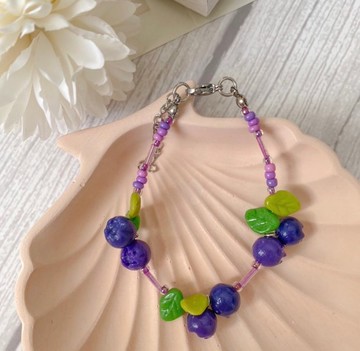 藍莓手鍊 準備收藏 水果手鍊 可愛手鍊
