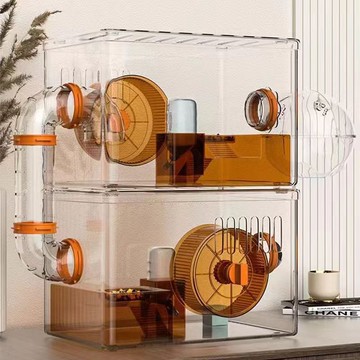 ??快速出貨?? 公司貨 倉鼠籠子豪華大別墅透明亞克力金絲熊荷蘭豬兩層多層組合倉鼠用品